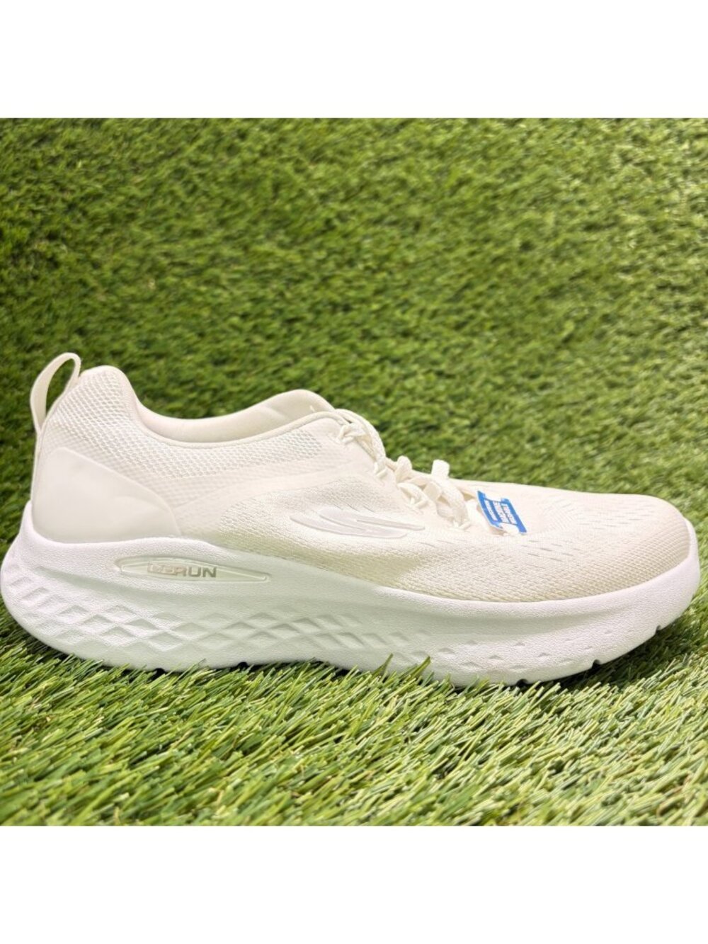Skechers Go Run Lite Womens Size 6.5 White Athletic Running Shoes Sneakers